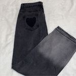 🔥NWT heart shape pocket jeans Black Size L Photo 5