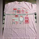 Comfort Colors Light Pink coquette Holiday Collage Graphic Tee Photo 4