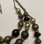 Cookie Lee Signed Bead Beaded Necklace Multi Strand Adjustable Length Photo 1