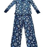 Nautica 2piece pajama set for women blue with snowflake prints size XSmall Photo 0