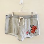 Topshop NWT Floral Embroidered Gray Lounge Shorts Photo 2