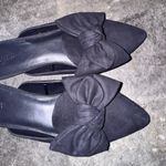 J.Crew Navy Blue Suedes Bow Mules Size 9 Photo 6