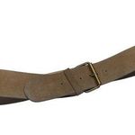 Florence Italy Womens Genuine Leather Suede Belt Beige 2.1" Wide SKU 7013 Photo 0