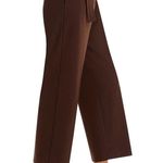 Elie Tahari Womens High Waist Wide Leg Flare Pants Brown Size 16 NWT $89 Retail Photo 2