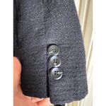 IVANA Milano Women Black Tweed Blazer Jacket Size 8 Single Button Photo 6