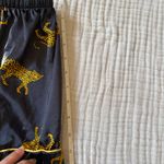 Men's Black and Gold Leopard Print Shirt Size M Photo 6