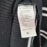 C+D+M Womens Tank Dress‎ XL Black White Ribbed Knit Pullover Spaghetti Straps Photo 4