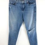 Level 99 Womens Jeans Stella Slouchy Skinny Medium Wash Distressed Stretch 30 Blue Photo 0