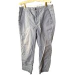 AMO Army Babe Pant Blue Cargo Frayed hem Size 31 100% cotton Photo 2