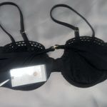 Shade & Shore New 34B Crochet Boho Pushup Underwire Bikini Top -  Black Photo 4