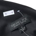 Rachel Zoe  Black Sayin Lined Ruched Midi Shift Dress Women Size 6 | 40-19 Photo 2