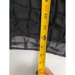 Akris  Black Chiffon Cropped Cap Sleeve Top Photo 8