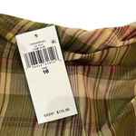 Ralph Lauren Host Pick!! NWT Lauren Plaid Ruffle - Trim Georgette Skirt Size 16 Photo 5