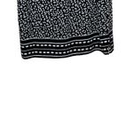 Talbots  Womens Tank Top Smocked Neck Pop Over Leaves Print Pullover‎ Black Small Photo 9