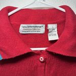 Tiara International  Christmas Collection Women's L 3D Cardigan Sweater Party Photo 1