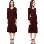 Kate Spade Kate‎ spade  100% WOO  Women's Purple V Neck Long Sleeve Wrap Dress size XS Photo 1