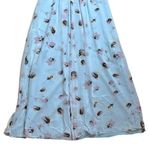 BCBGMAXAZRIA Amber Pearl Blue Floral Strapless Silk Maxi Dress Women’s US 4 Photo 6