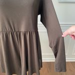 Urban Outfitters Savannah Long Sleeve Knit Romper Brown XL Photo 6