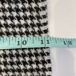 Courtelle Vintage Houndstooth Scarf Fringe Edges EUC France Arylic Blue Black Photo 4