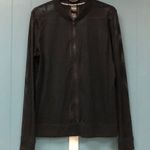 Victoria's Secret Victoria Secret Sport Mesh Full Zip Jacket Black Size Small‎ EUC Photo 2