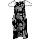 Show Me Your Mumu SELENA SLIT LILLY COLLINS ROMANTIC FLORAL BLACK WHITE TOP S Photo 2