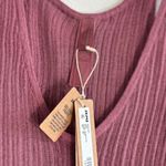 SKIMS  Sheer Knit Plunge Tank in Beet, Size X-Small Photo 8