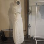 ALC Frank A.L.C. Delfina Asymmetrical Pleated Dress Size 14 Photo 2