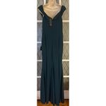 Lulus  Formal Mermaid Floor Length Off Shoulder Green Evening Dress Womens XL Photo 4