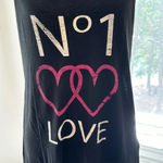 Super Cute PJ Salvage Racer Back Pajama Tank, Size Small, Black Photo 1