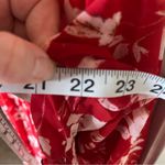 Red floral long sleeve midi dress Size XL Photo 5