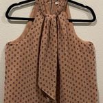 Joie Leikyn Sash Tan Black Halter Blouse Photo 2