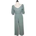 Sage Green Open Back Jumpsuit Sz Small Photo 4