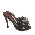 ANDREA PFISTER Ribbon & Rhinestone Sexy Party Heels Sandals Sz 40.5 Photo 0