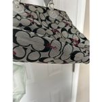 Coach Poppy Signature Hearts Glam Grey/ Black Canvas Large Tote Bag Photo 6