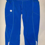 Athleta  Womens size XXS Pocket‎ Capri Legging Blue Photo 0
