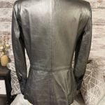 Dana Buchman 100% Leather Jacket Gray  Photo 2