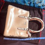 Coach  Tan and Snakeskin Structured Leather Satchel/Crossbody and Dustbag Photo 15