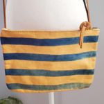 Pine & Boon Striped Hand Painted Soft Leather Crossbody Bag Photo 3