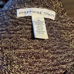 Josephine Chaus 𝅺JOSEPHINE‎ Chaus V Neck Metallic Sleeveless Sweater Size Medium Photo 3