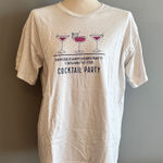 Funny White Cocktail Party T Photo 0