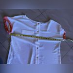 Maria Filo White Short Sleeve Top Size M full buttons at the back Size M Photo 14