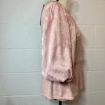 On Twelfth Pink Dusty Rose Balloon Sleeve Floral w Eyelet Trim Blouse Photo 8