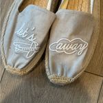 Soludos  Ceizer Let’s Fly Away Sz 8.5 Gray Blue Embroidery Shoes Slip On Photo 1