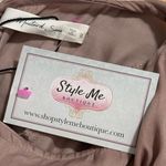 Mustard Seed  women’s size small light mauve polyester blouse long sleeve satiny Photo 5