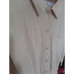 NWT Petal Dew Button Up 1 Piece Skort Jumpsuit Linen Blend Size XL Tan Photo 1