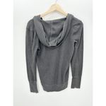 Y2K American Eagle Gray Thermal Pullover Sweater Hooded Shawl Neck Women Large Photo 1