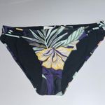 Roxy NWT  Active Full Bikini Bottom in True Black Fasso Size Large Photo 3