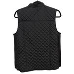 kim rogers  Solid Black Everyday Quilt Vest Puffer Vest Size Medium Photo 3