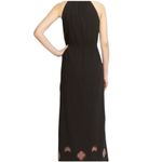 Madewell  Kilim Black Southwestern Beaded Gauzy Maxi Dress Size 0 Photo 1