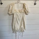 Mable Regency Cream Puff Sleeve Ruched Bodycon Mini Dress Elegant Doll Photo 8